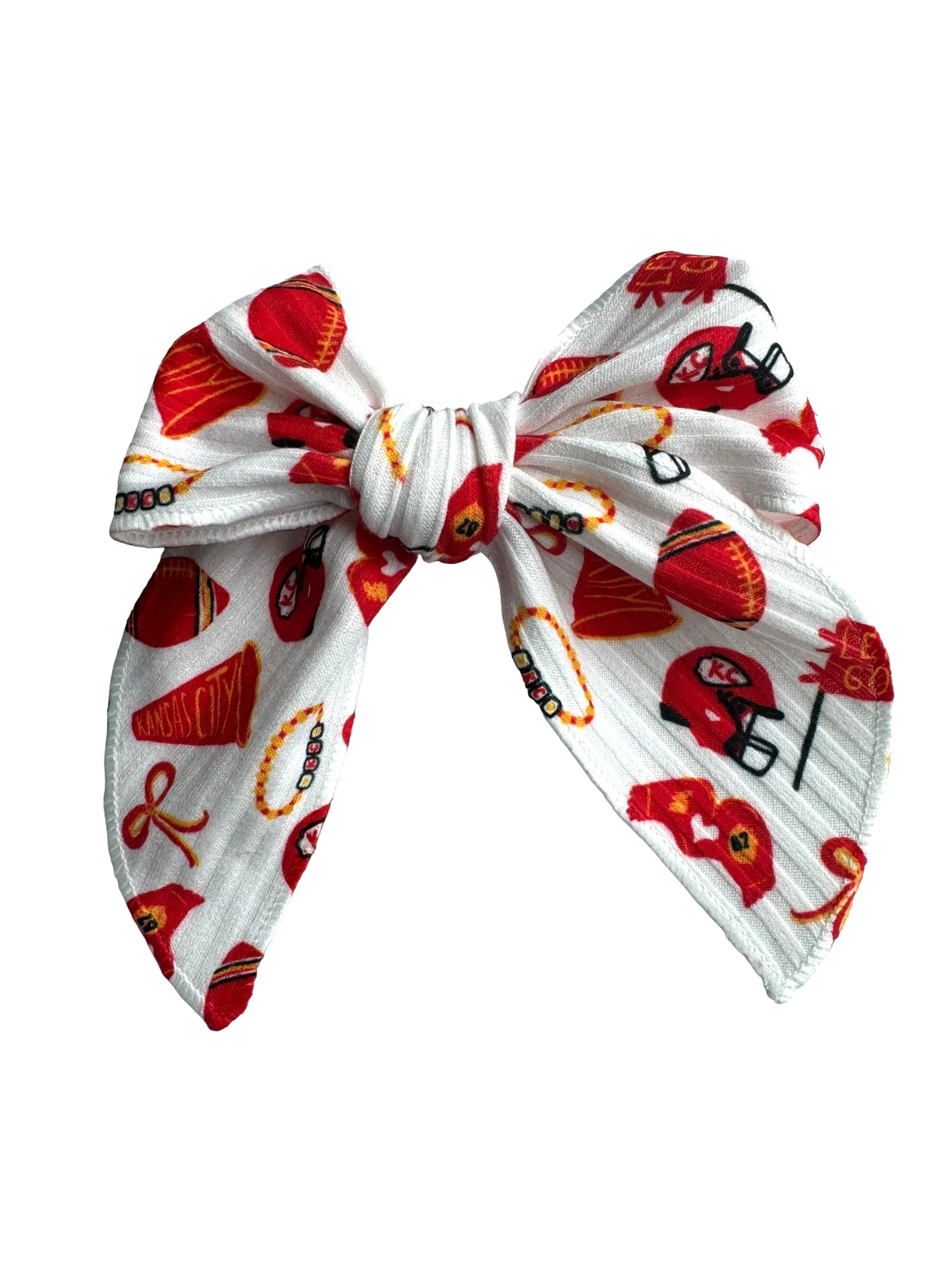 *KC TS Football Hair Bows