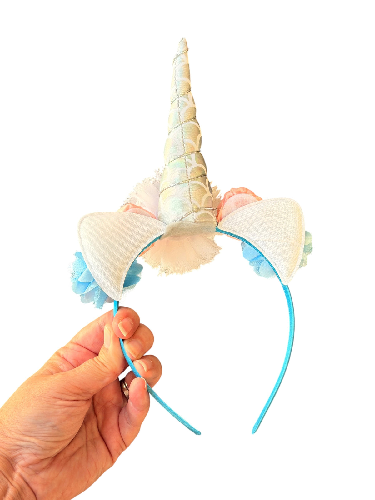 Seashell Mermaid Unicorn Headband for Girls | Unicorn Horn Kids Party Headband