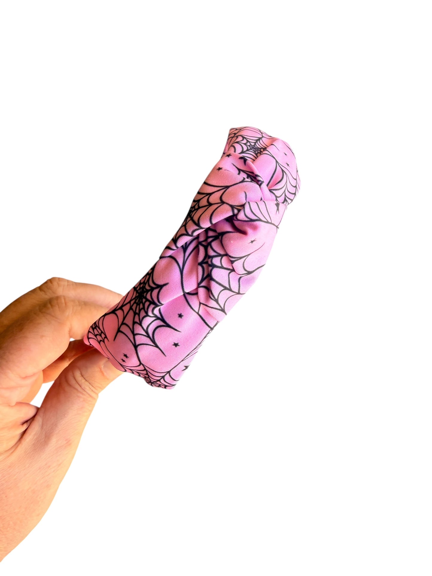 Pink Spider Web Headband – Halloween Headbands for Girls