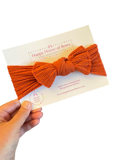 Cute Fall Nylon Bow Headband for Babies and Toddlers