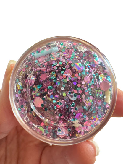Easter Glitter Hair Gel - Pink Body Glitter for Kids
