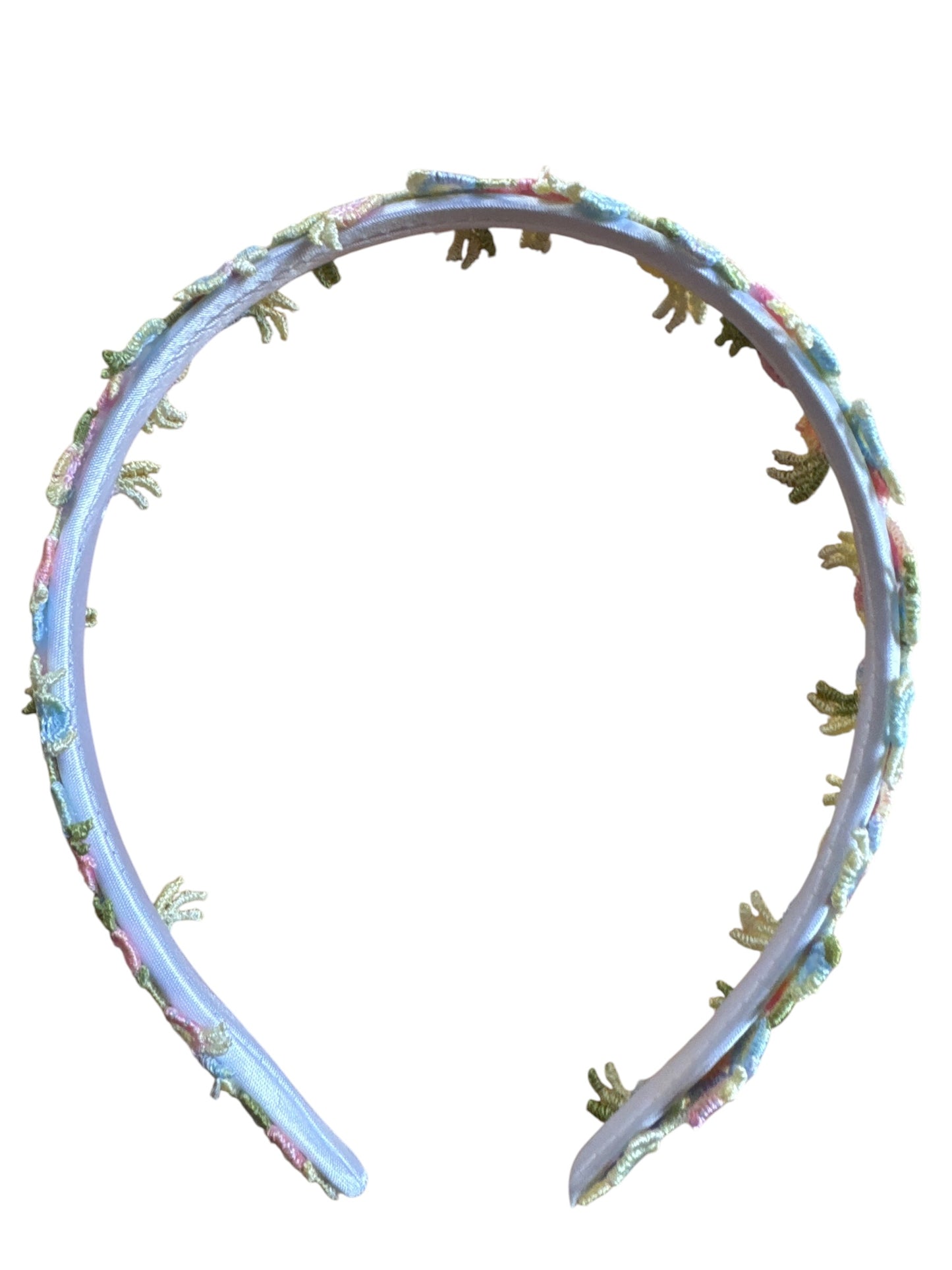 Pastel Floral Headband | Satin Headband for Women, Teens & Girls