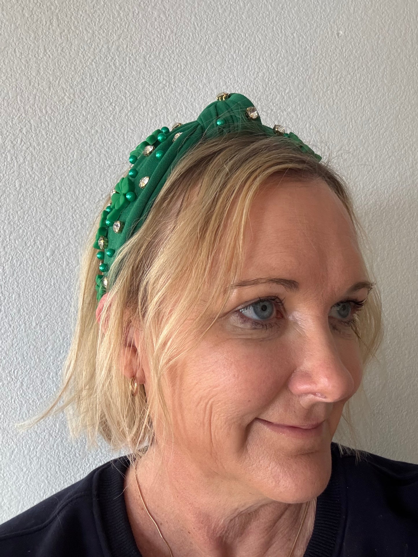 *Rhinestone Shamrock Headband