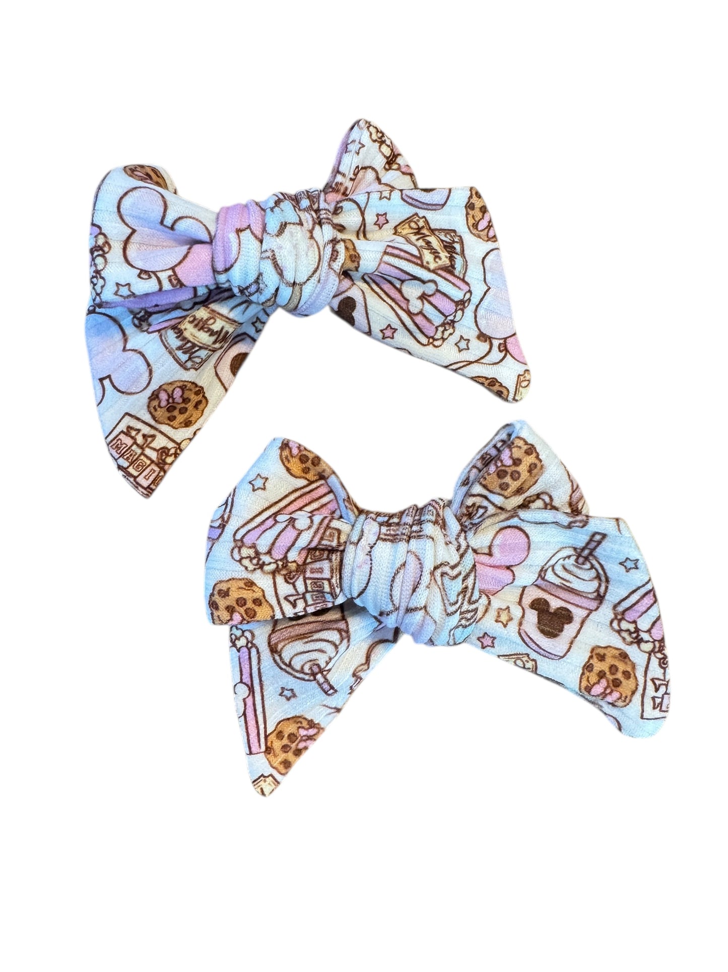 Mouse Snacks Hair Bows