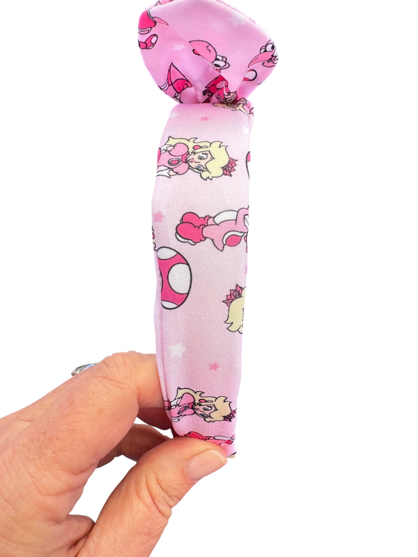 Princess Peach Headband for Girls - Character Fabric Headband for Kids