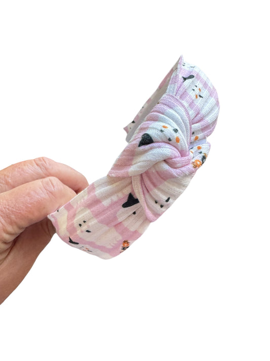 Pink Boho Ghost Headband | Halloween Headband for Kids and Adults