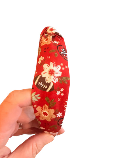 49er Football Team Hair Bows and Headbands