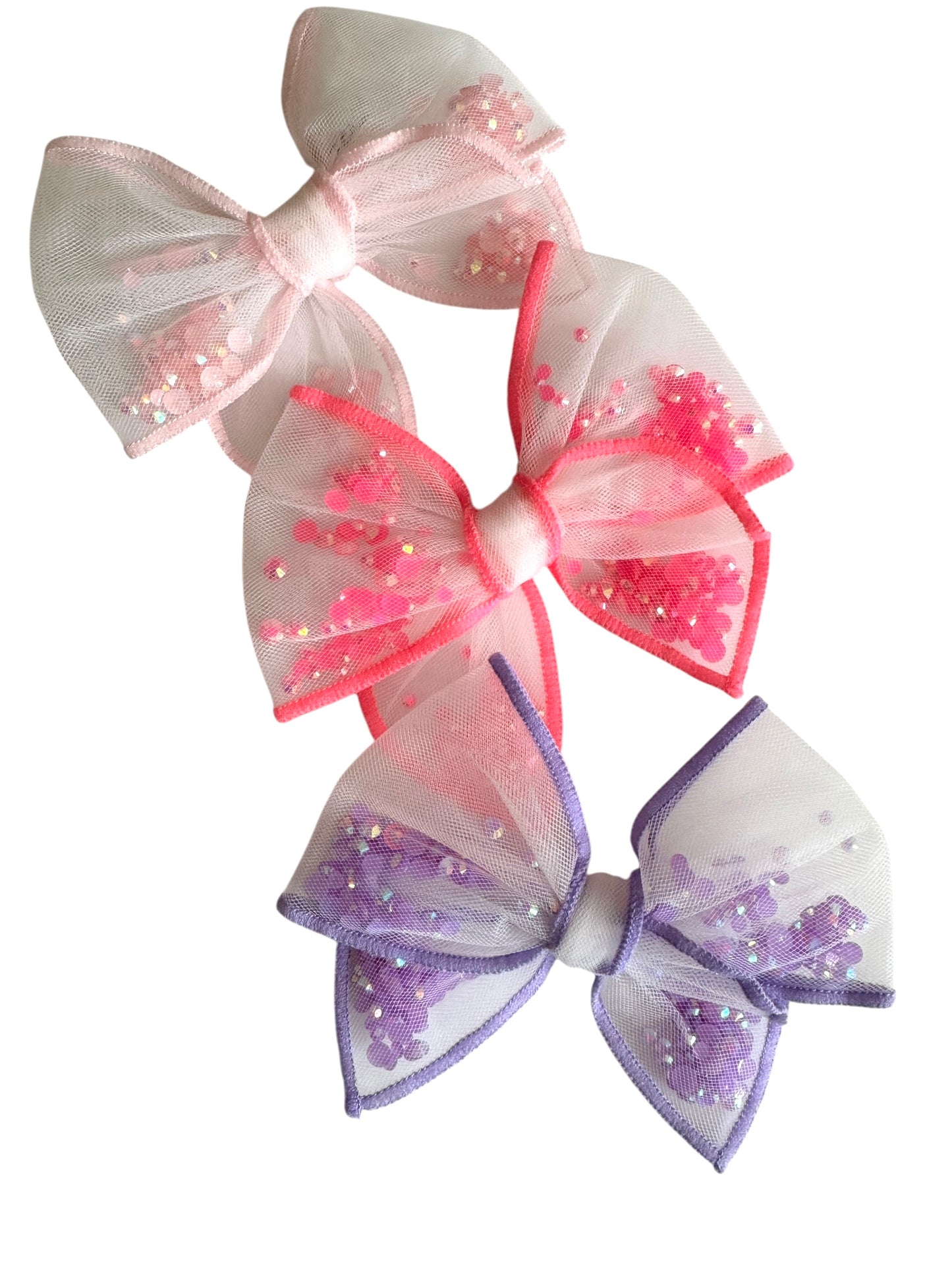 *Glitter Shaker Hair Bows