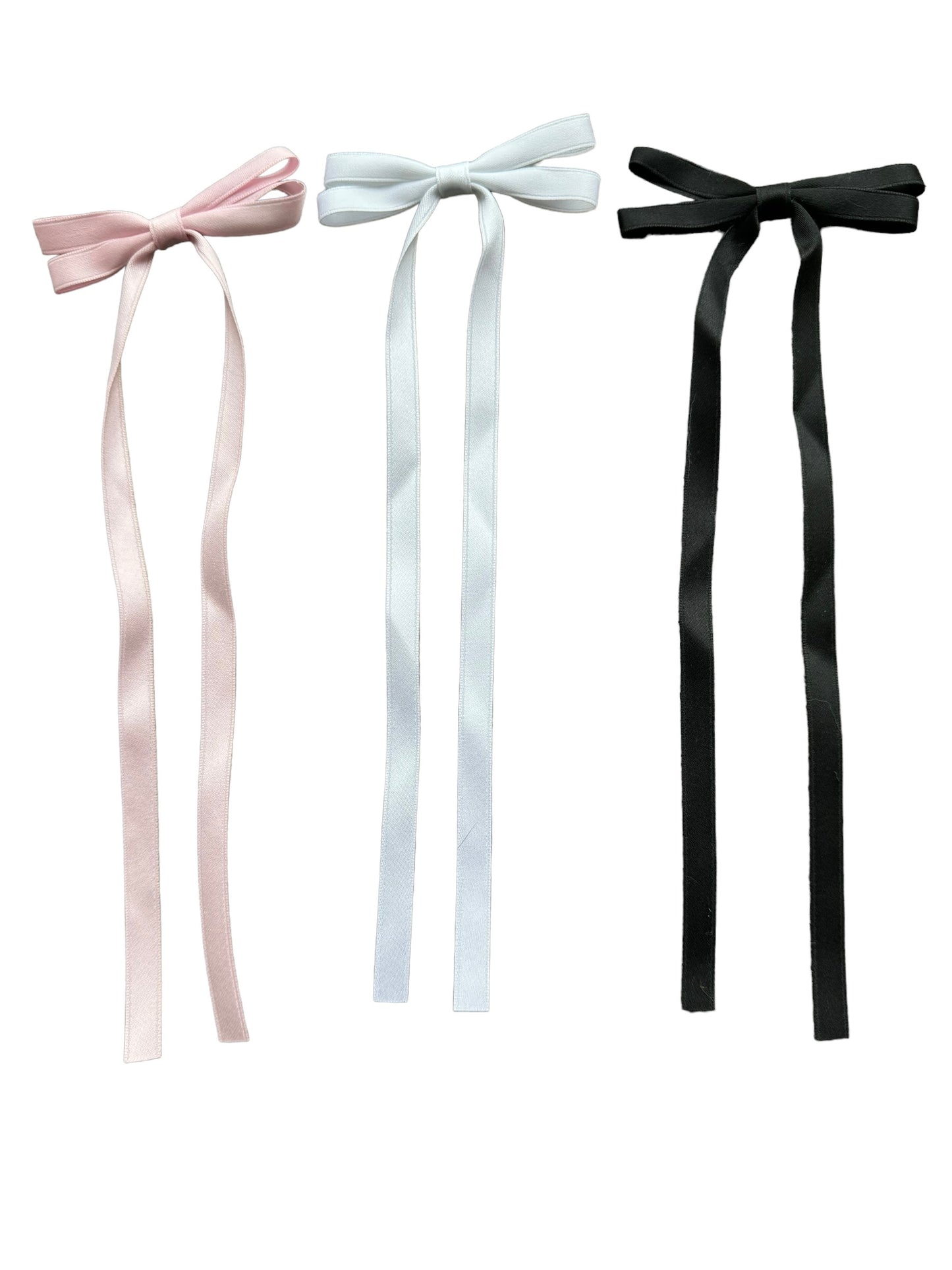 *Mini Streamer Satin Hair Bow