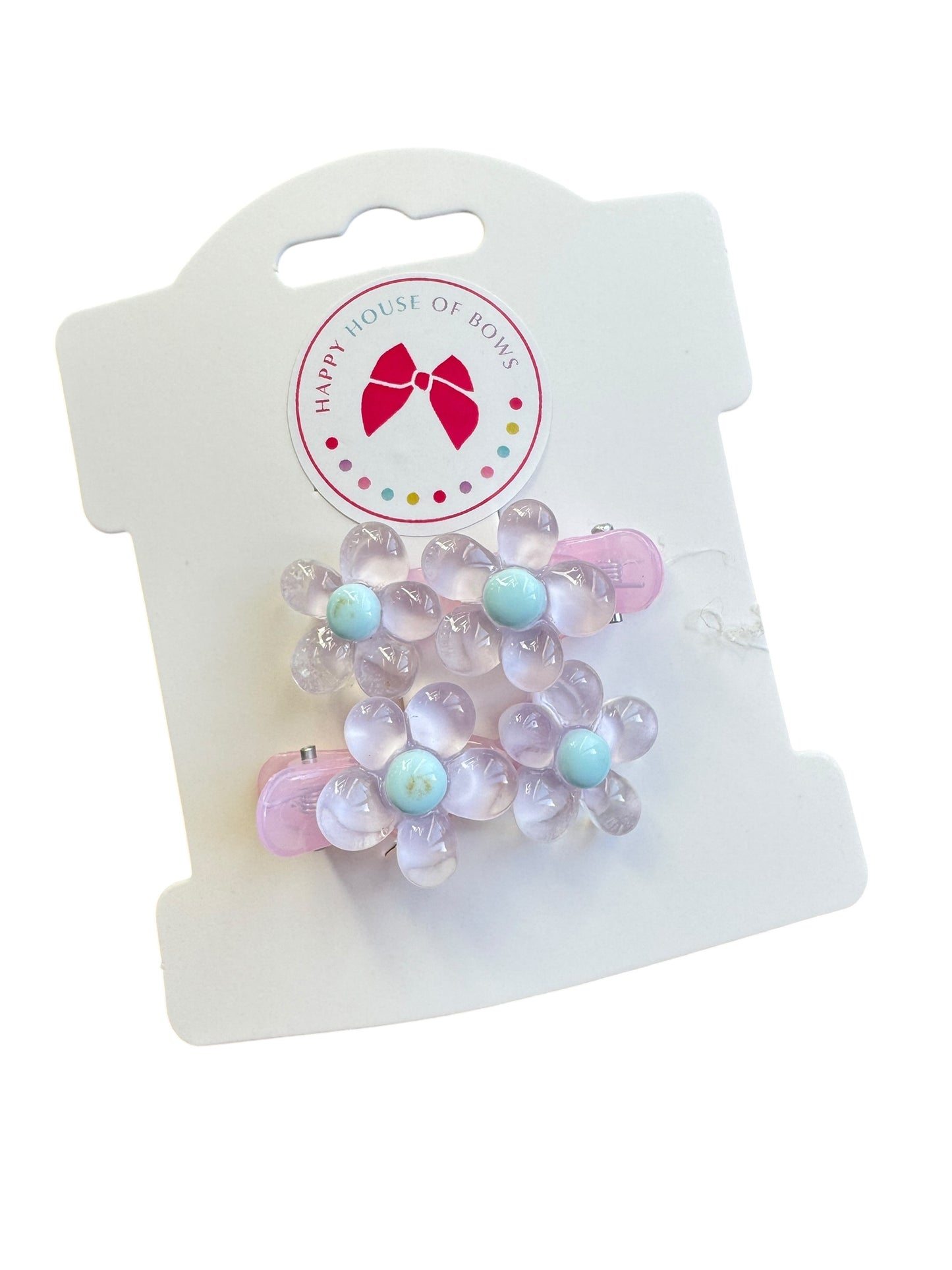 Baby Flower Hair Clips - Spring Snap Clips for Toddlers & Babies