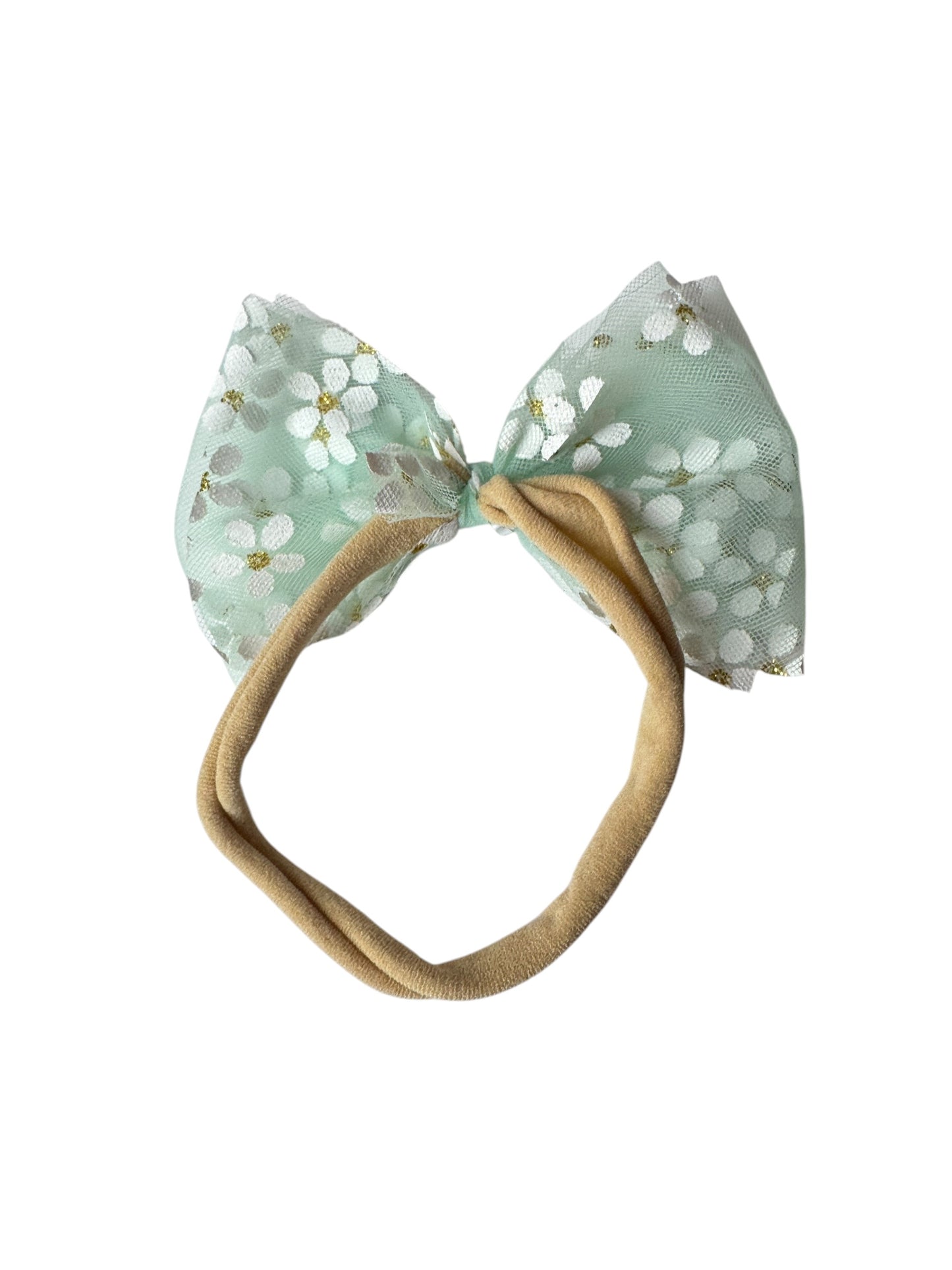 Daisy Tulle Hair Bows for Babies & Toddlers | Spring Flower Hair Accessories