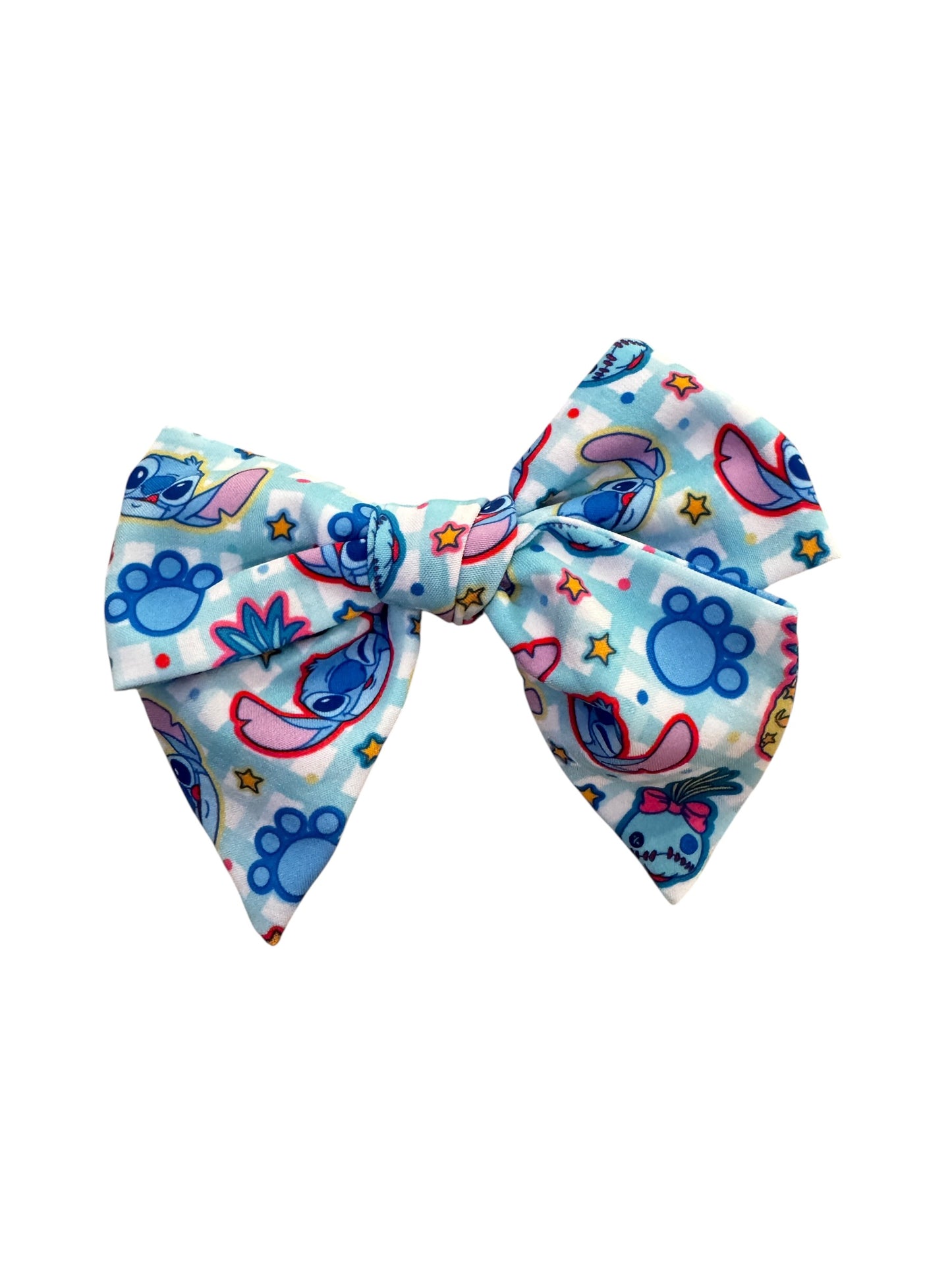 Pineapple Stitch Hair Bows for Girls - Hawaiian Character Alligator Clip Bows