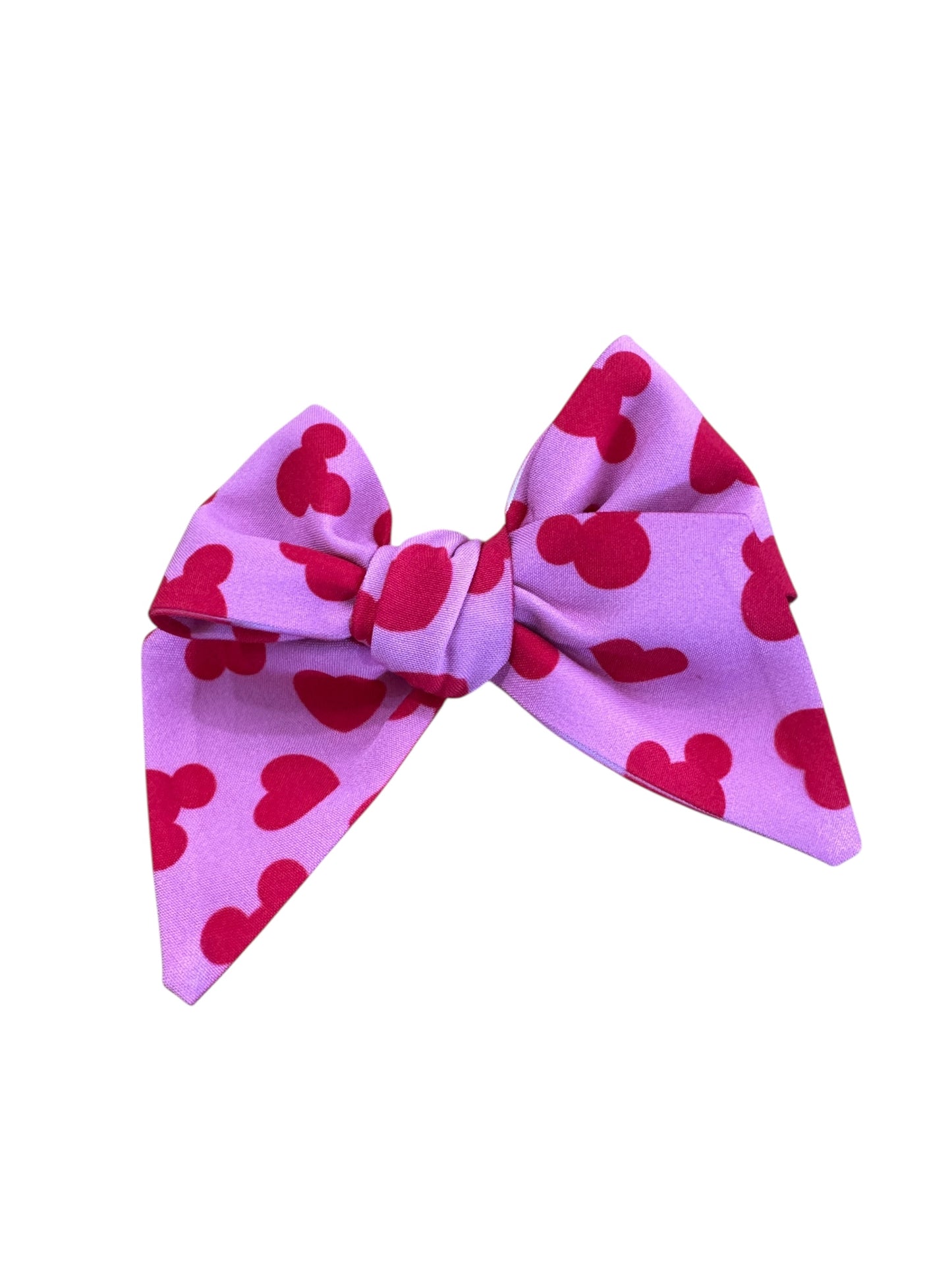 Pink & Red Valentine's Day Mouse Hair Bows
