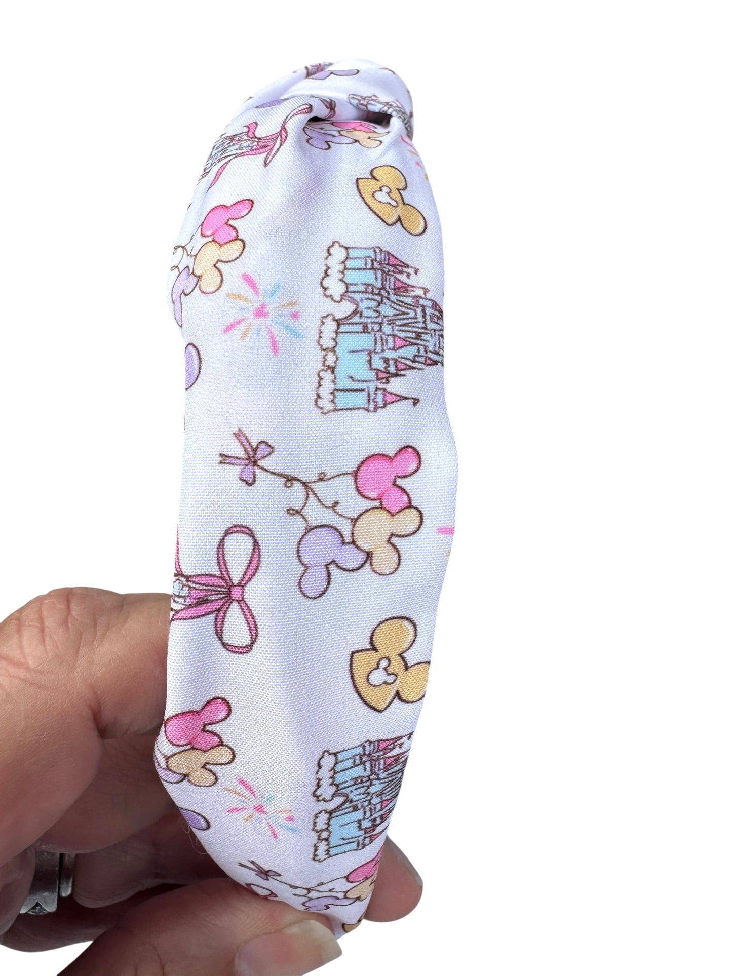 White Castle Knotted Headbands for Girls