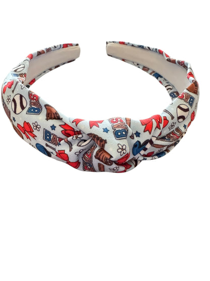 *Baseballs & Bows Headband