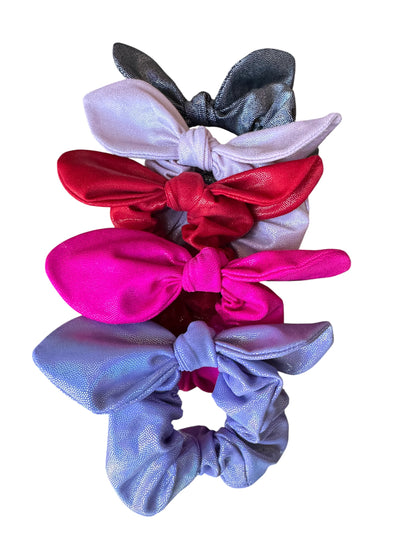 Swim Fabric Scrunchies for Girls | Pool-Proof Hair Ties & Wrist Accessories