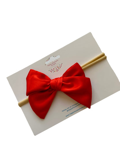 Holiday Satin Hair Bows