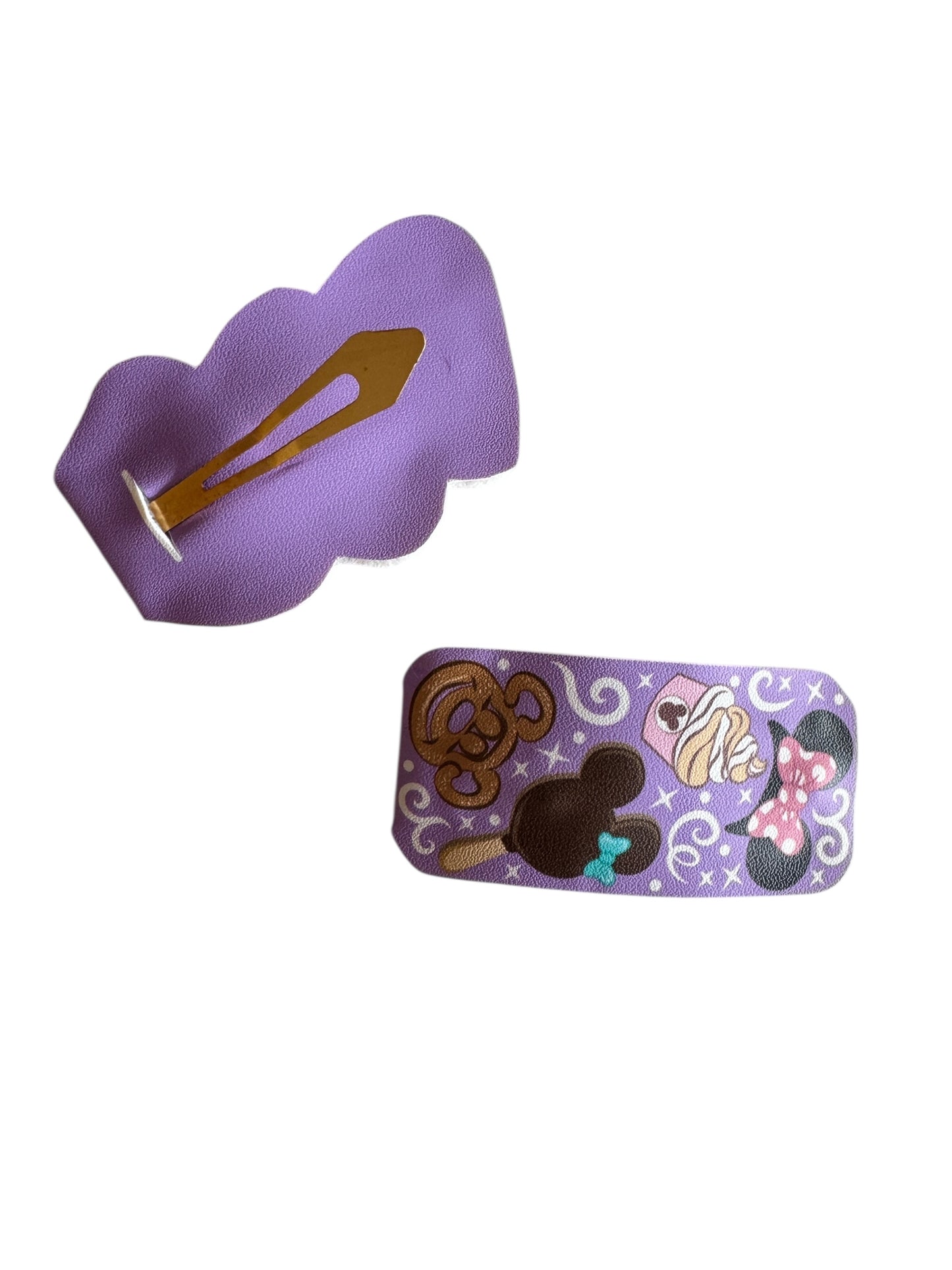Mouse Snacks or Teacups Snap Clips for Girls