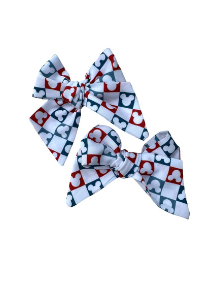 Patriotic Mouse Hair Bows