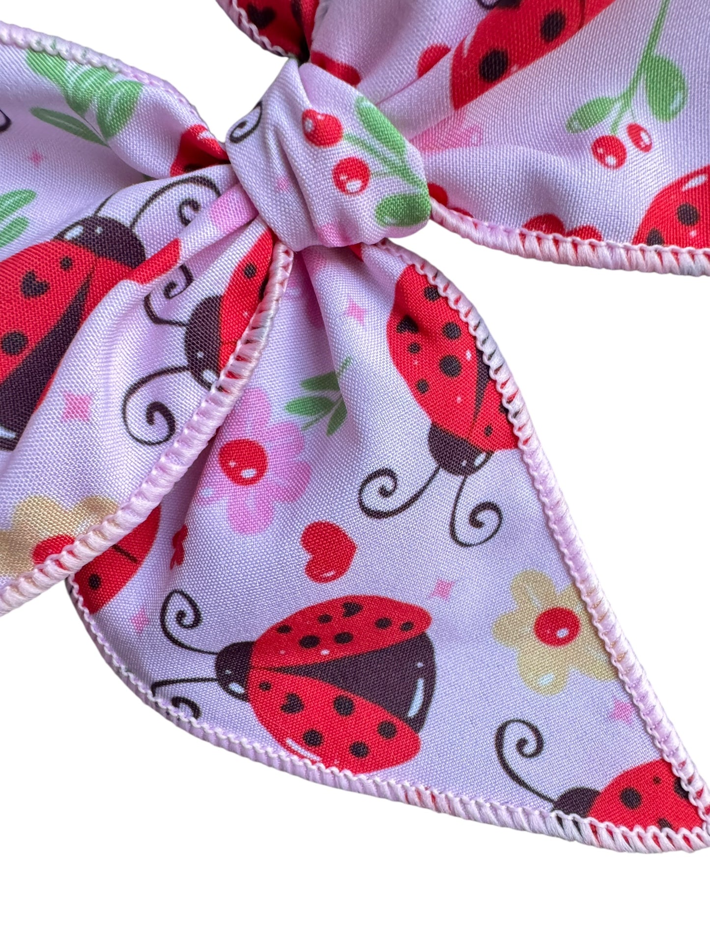 Ladybug Hair Bow for Girls - Spring Hair Clip