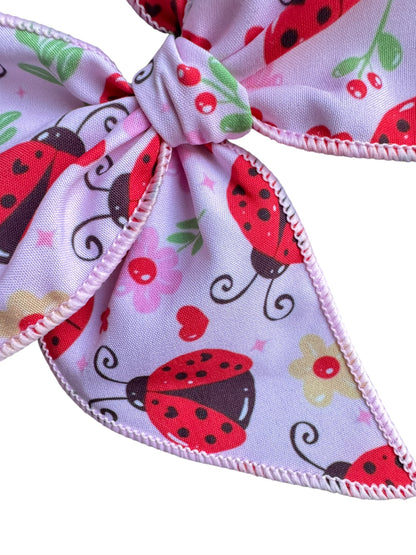 Ladybug Hair Bow for Girls - Spring Hair Clip