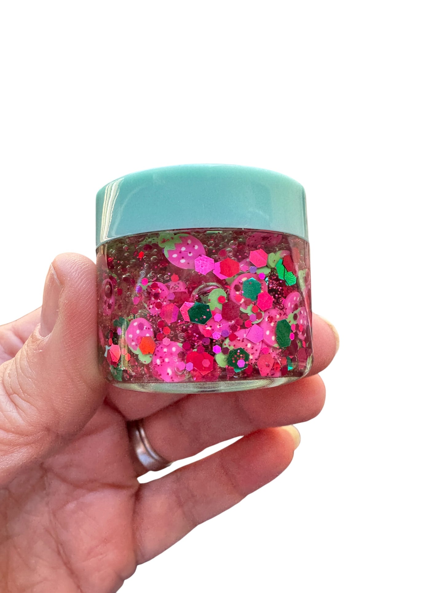 Hot Pink Strawberry Glitter Hair & Body Gel | Sparkle Glitter Gel for Kids & Teens
