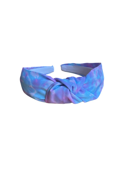 Blue Purple Tie Dye Headband for Girls | Easter Hair Accessory