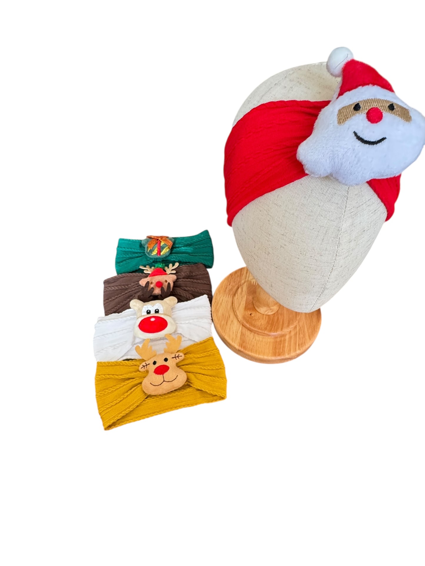 Holiday Baby Headwrap - Soft Stretchy Holiday Headband for Newborns & Infants