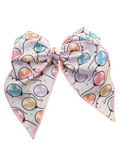 Mouse Balloons Hair Bows for Girls