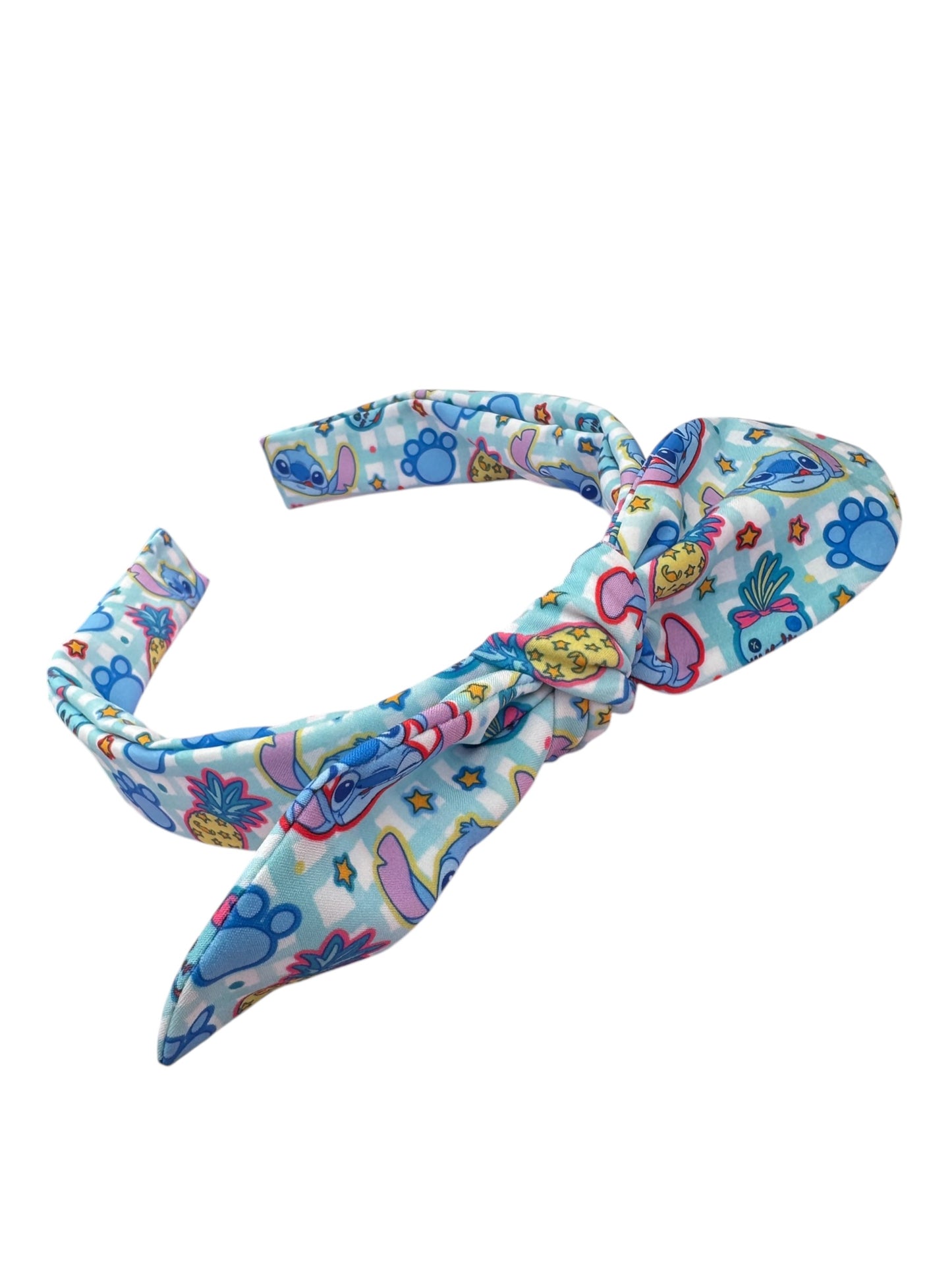 Pineapple Stitch Headband for Girls - Hawaiian Character Tie Knot Headband