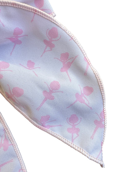 Ballerina Hair Bows for Girls - Pink Ballet Dance Alligator Clip Bows