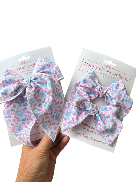 Pink Castle Coquette Hair Bows for Girls