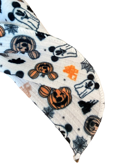Halloween Mouse Ghost Pumpkin Hair Bows for Girls