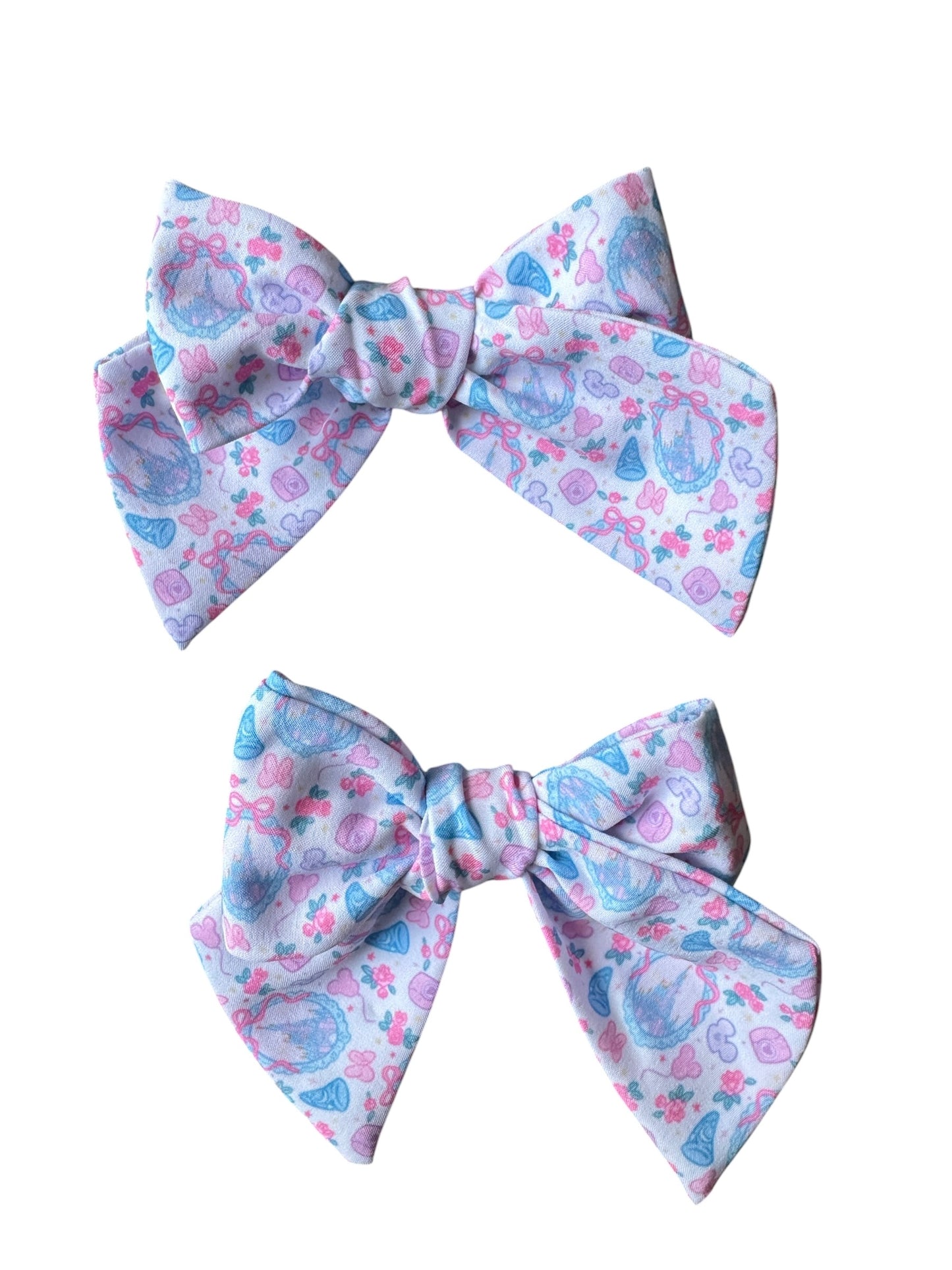Pink Castle Coquette Hair Bows for Girls