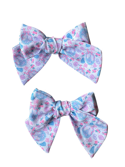 Pink Castle Coquette Hair Bows for Girls