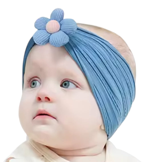 Cute & Comfy Nylon Flower Headband for Babies
