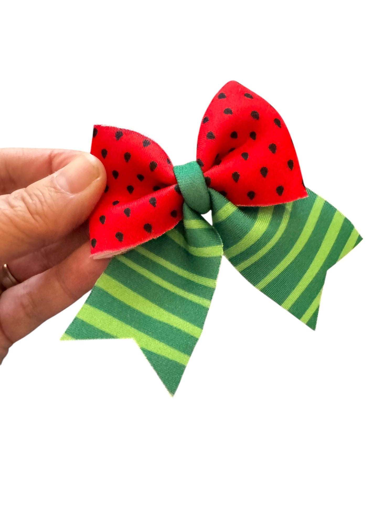 *Watermelon Pigtail Bows