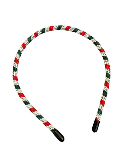 Holiday Chunky Glitter Diamond Headband – Sparkly Statement Hair Accessory