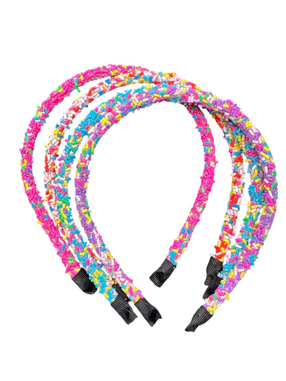 Sprinkles Thin Headbands for Girls