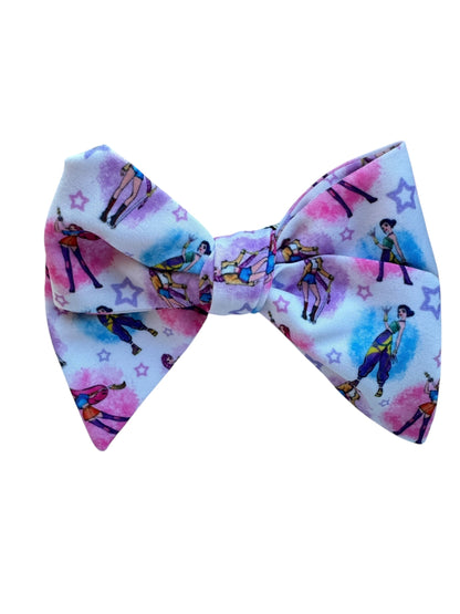 White K-Pop Hair Bows for Little Girls