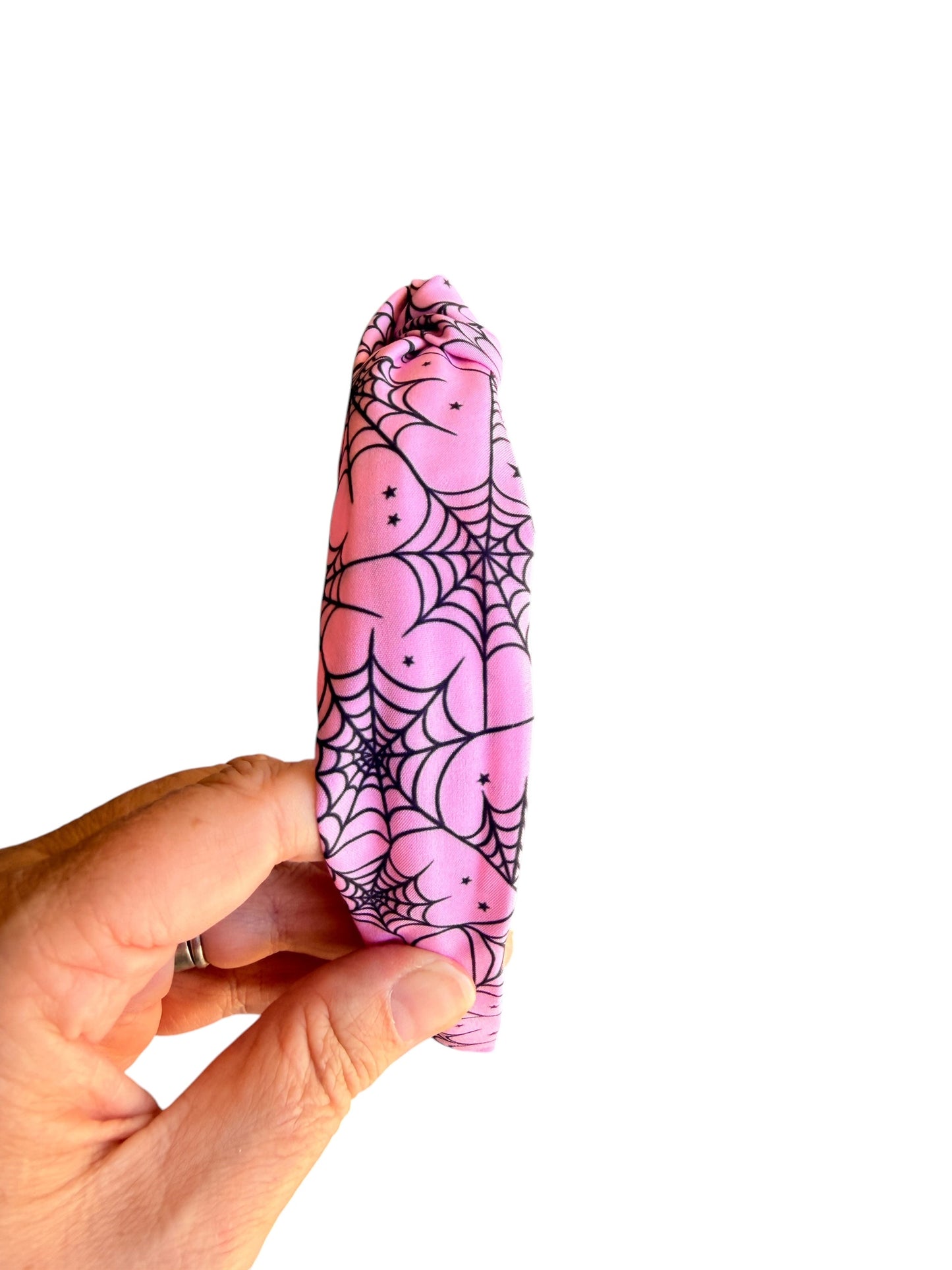 Pink Spider Web Headband – Halloween Headbands for Girls