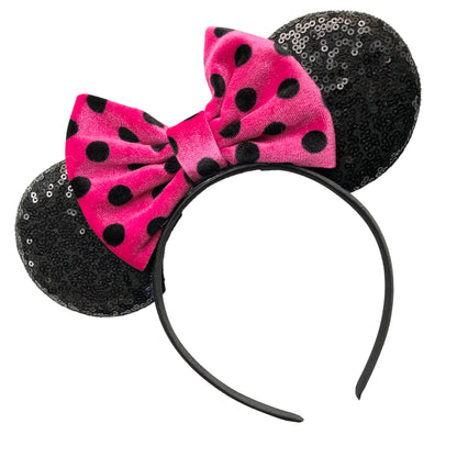 *Polka Dot Mouse Ear Headband