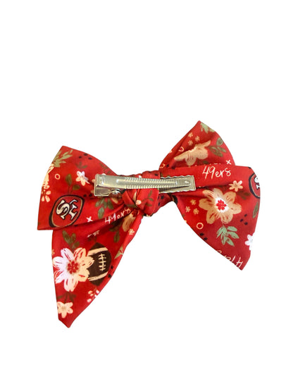 49er Football Team Hair Bows and Headbands