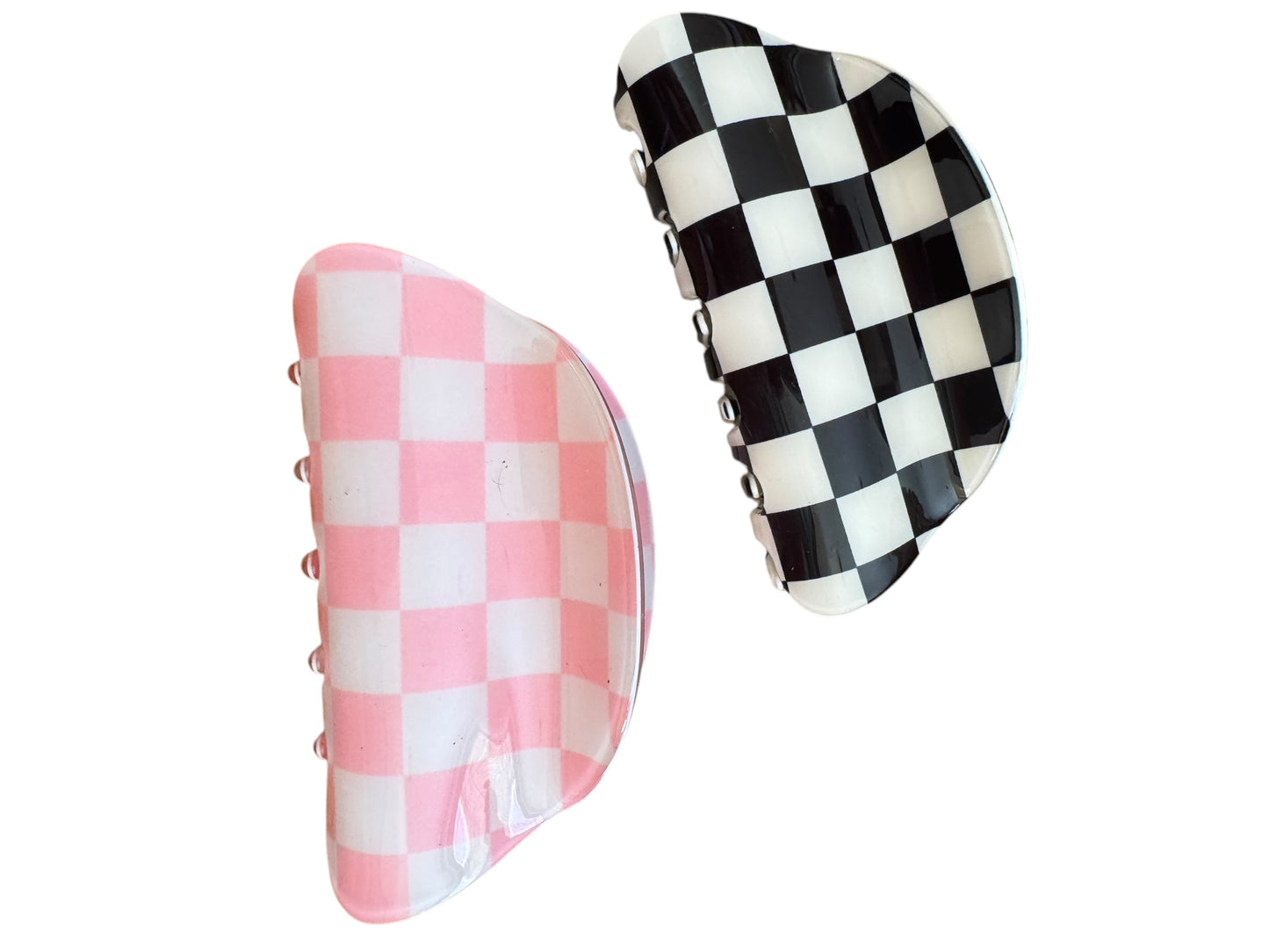 *Checkered Claw Clips