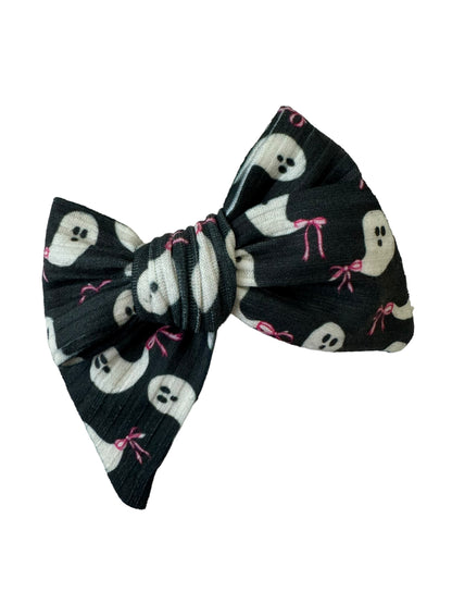 Pink Bow Ghost Hair Bows