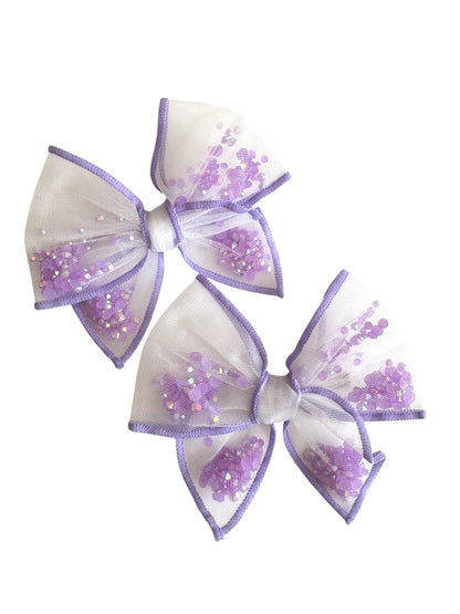 *Glitter Shaker Hair Bows