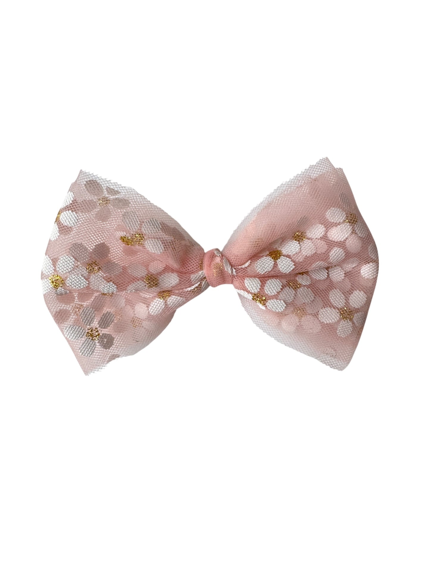 Daisy Tulle Hair Bows for Babies & Toddlers | Spring Flower Hair Accessories