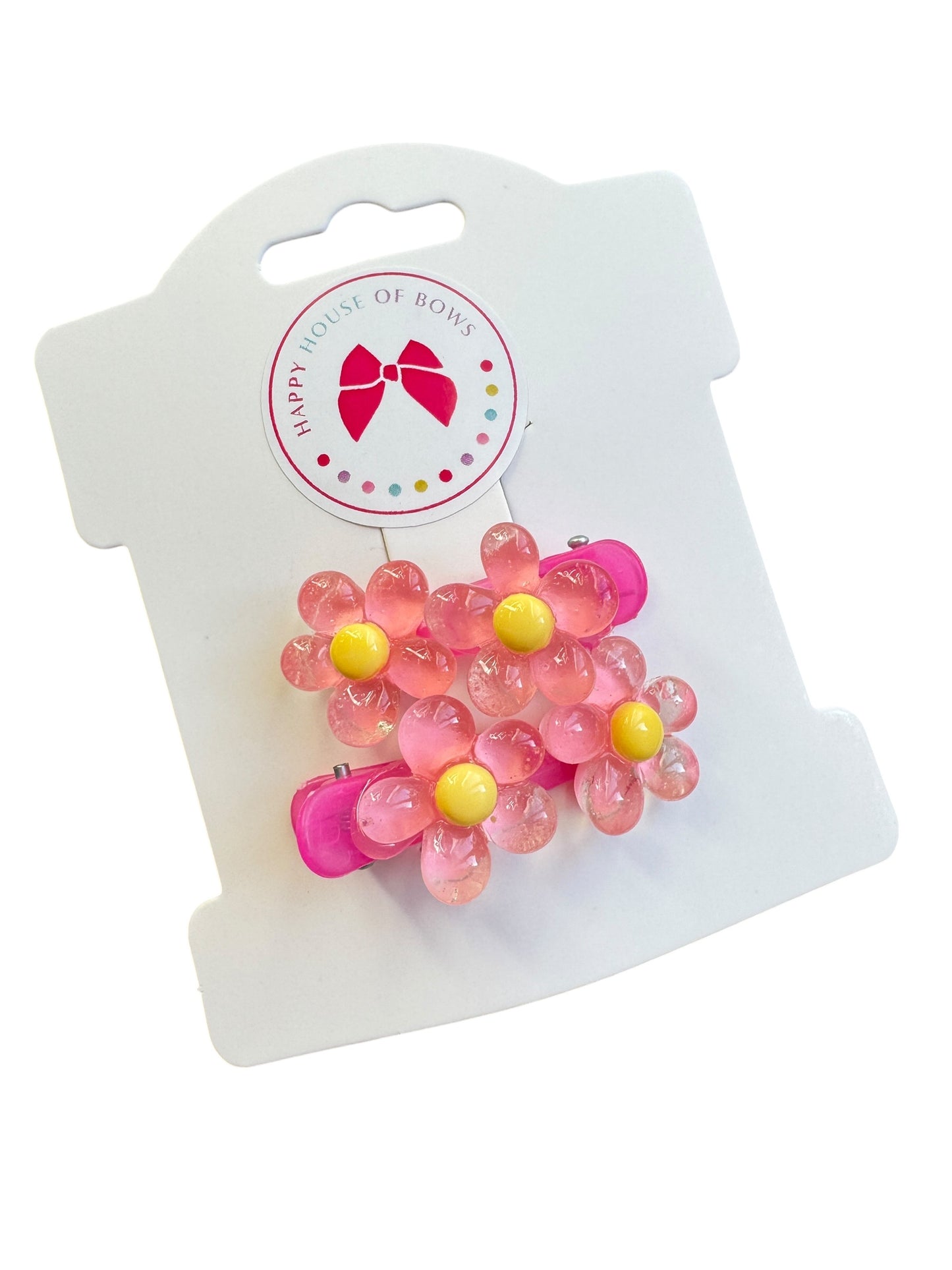 Baby Flower Hair Clips - Spring Snap Clips for Toddlers & Babies