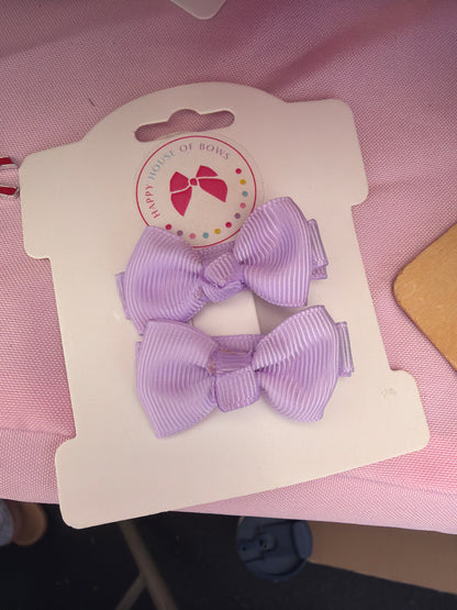 Mini Ribbon Baby Hair Clips - Tiny Bow Clips for Babies & Toddlers