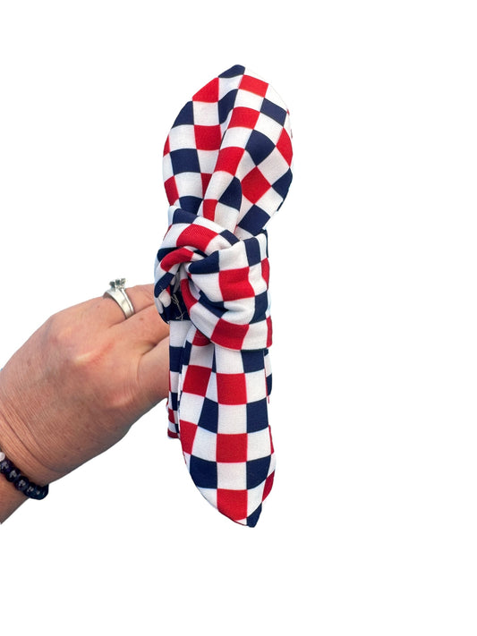 *Red & Blue Checkered Headbands